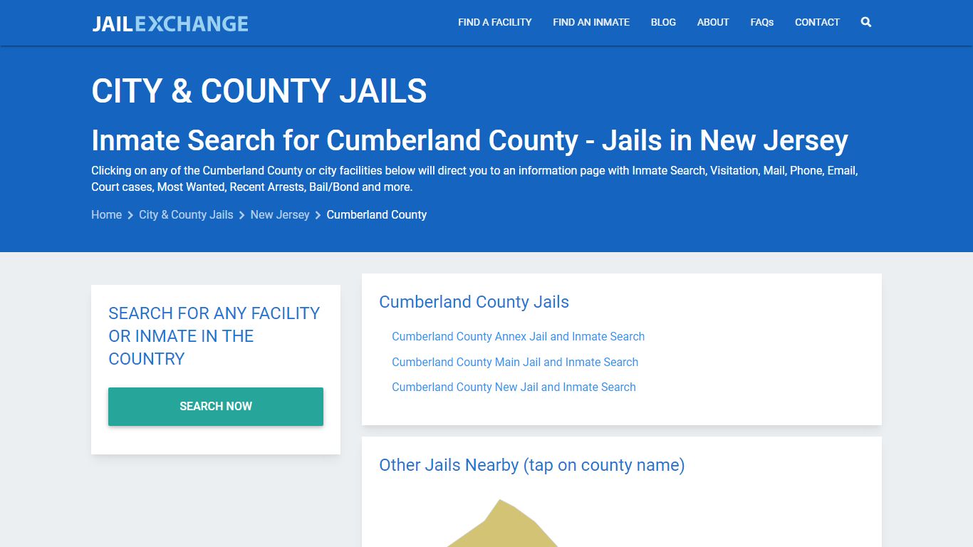 Inmate Search for Cumberland County | Jails in New Jersey - Jail Exchange